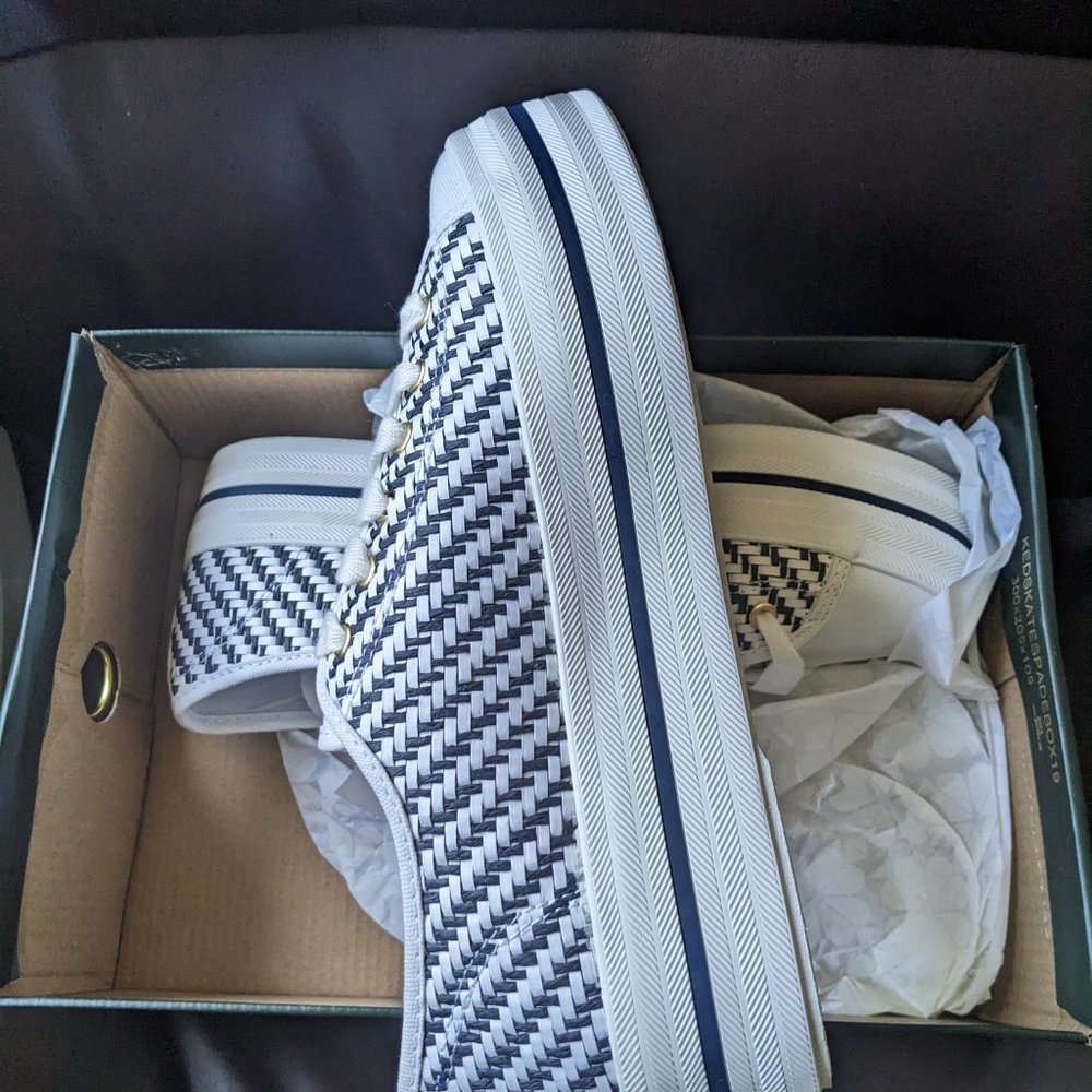 NIB | Keds X Kate Spade New York Triple Up Woven Sneakers | 9 - Picture 3 of 9